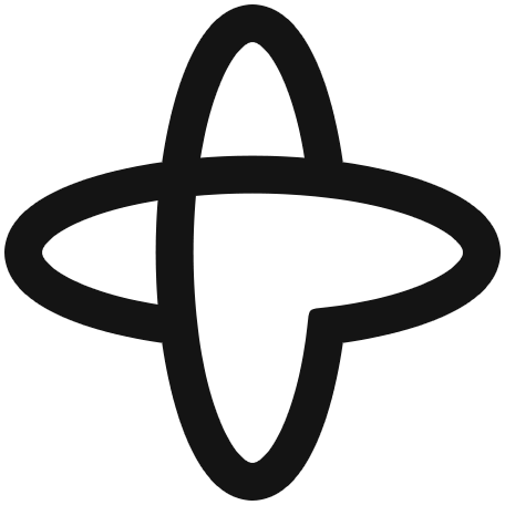 Black logo icon on White (Transparent)